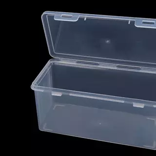 [EA] 1PC Storage Organizer กล่องขนาดใหญ่ความจุกล่องดินสอพลาสติก Staable โปร่งแสงกล่องปากกาใสอุปกรณ์สํานักงาน TH