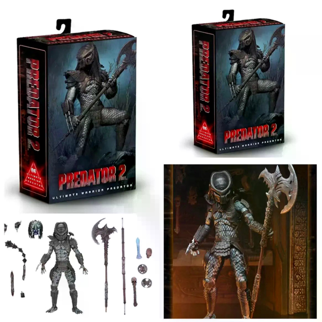 QunNECA Predator 30th Anniversary P2 Predator 23cm Joint Action Figure รูปของเล่น สินค้า