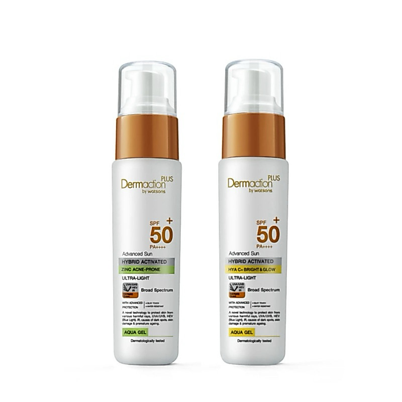 Dermaction Plus by Watsons เดอมาแอคชันพลัสบายวัตสัน แอดวานซ์ซันโซล่าร์แบริเออร์ เฟสแอนด์บอดี้โลชั่น SPF50+PA++++