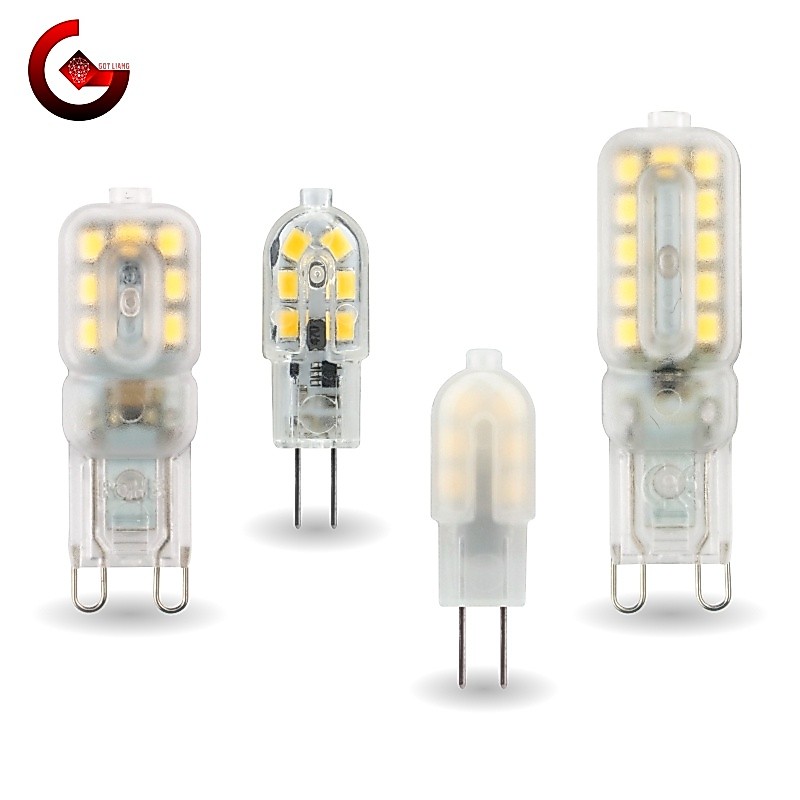 Got Liang G4 G9 E14 หลอดไฟ LED 3W 4W 5W 7W หลอดไฟ LED AC 220V LED หลอดไฟข้าวโพด SMD2835 360 องศา ทดแทน 30w / 40w / 60w โคมไฟระย้าฮาโลเจน