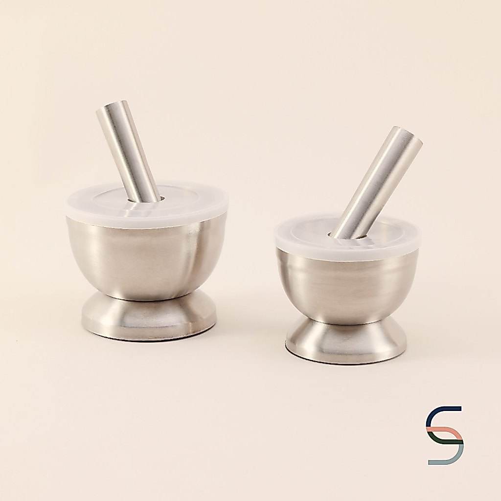 SARABARN Stainless Steel Masher | ครกสเตนเลสพร้อมสาก 2 ขนาด