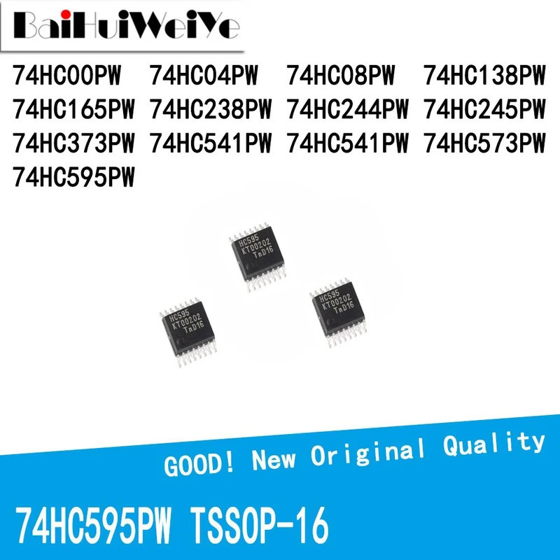 5PCS SN 74HC00PW 74HC04PW 74HC08PW 74HC138PW 74HC165PW 74HC238PW 74HC244PW 74HC573PW PWR TSS16 ชิป i