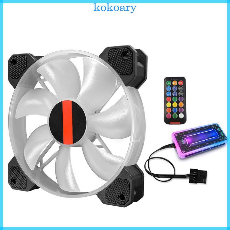 12cm Desktop PC Cooling Fan LED Lights  Chassis Fan Controller Remote Control