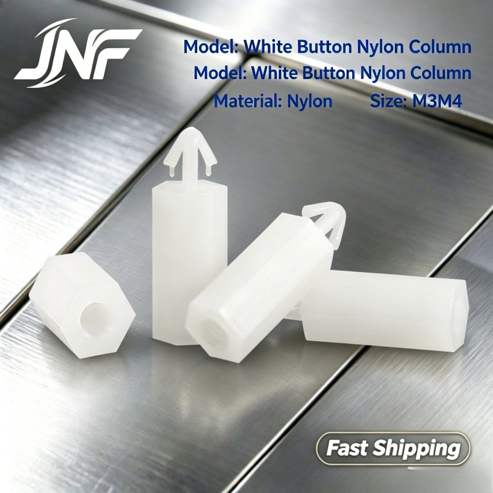 คอลัมน์เว้นระยะไนลอน M3/M4 ดันเข้า แผ่นพีซี PCB Spacer Pillar 【JNF-MC】