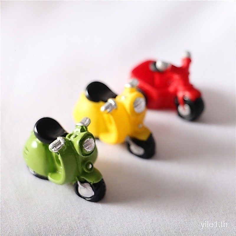 Miniature รุ ่ นจําลอง Mini รถจักรยานยนต ์ รถสามล ้ อการถ ่ ายภาพ Props Life ชุดตุ ๊ กตาบ ้ านตุ ๊ กตาอุปกรณ ์ เสริม diy น ่ ารักเครื ่ องประดับ Handmade ของขวัญวันเกิด