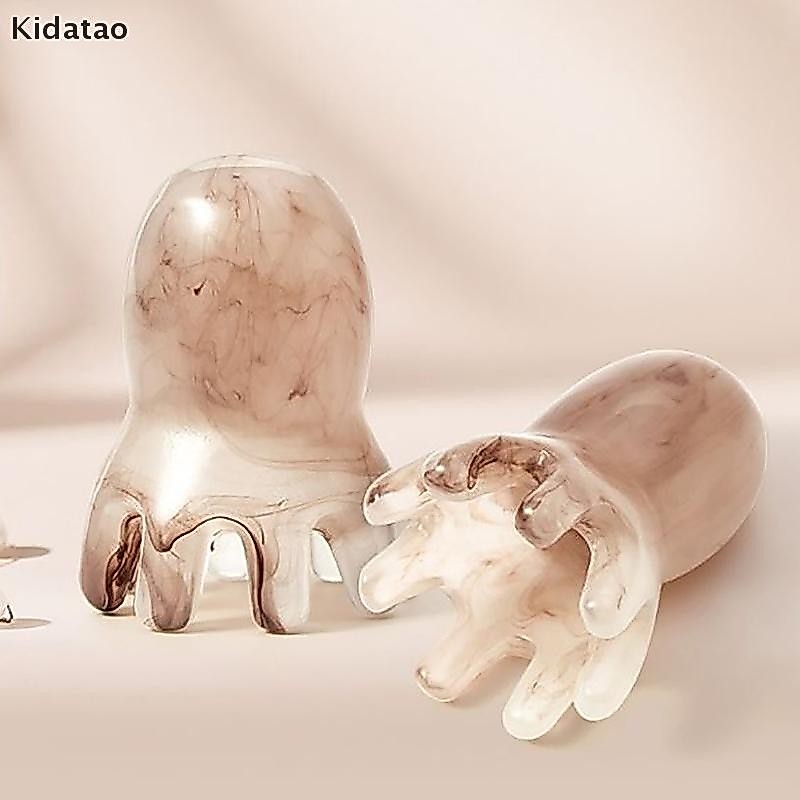 Kidatao 1 PC Octopus หวีนวด Meridian Scraping แปรงหนังศีรษะฝังเข็ม SPA ใหม่