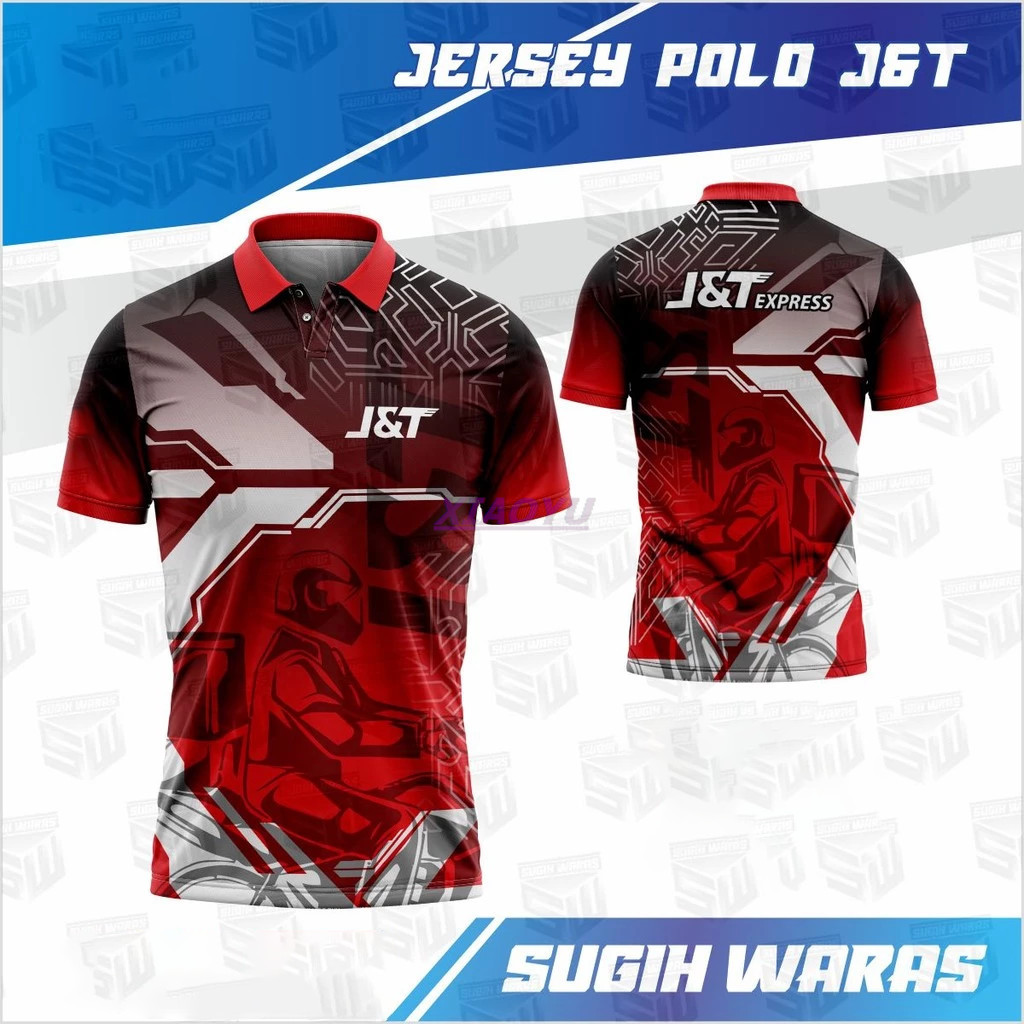 J&T Express Sublimation Red Shirt/A-Bu J&T Red Microfiber Plus Size/J&T Shirt