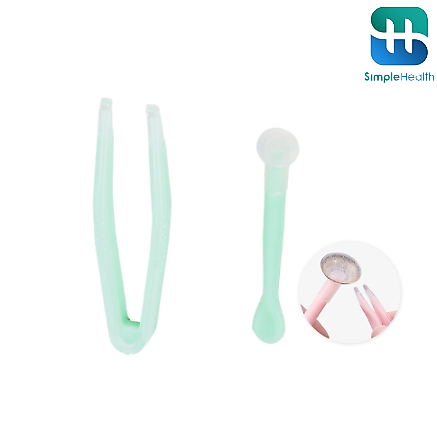 Simple Health คีบคอนแทคเลนส์พกพา คีบคอนแทคเลนส์แบบซิลิโคน contact lens tools ขนาดเล็ก พกพาสะดวก ใช้งานง่าย