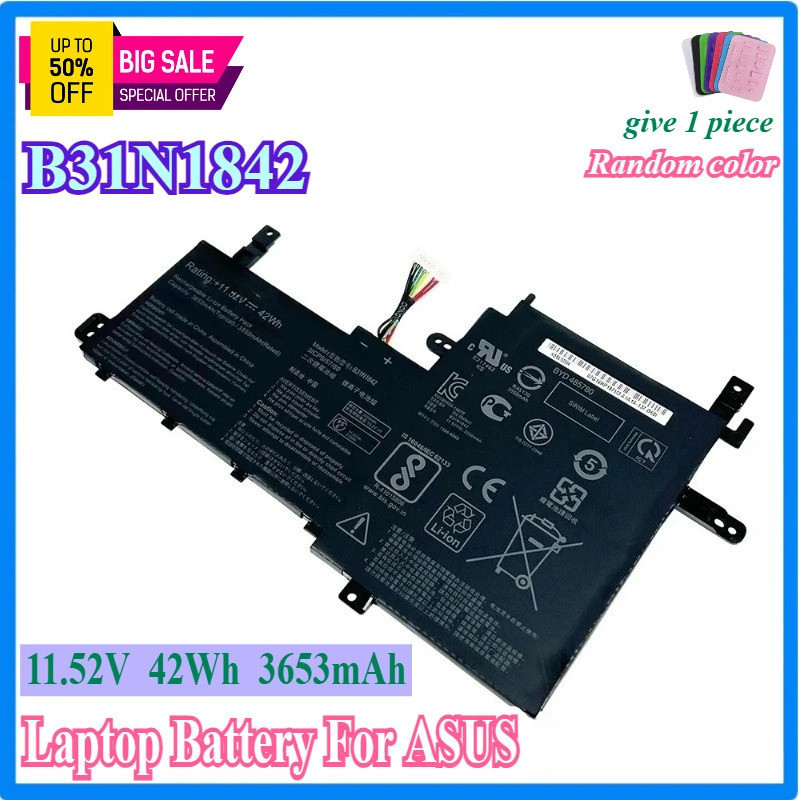 แบตเตอรี่แล็ปท็อป B31N1842 สําหรับ ASUS VivoBook F513EA F513EP F513IA K513E K513EA K513EP KM513UA M5