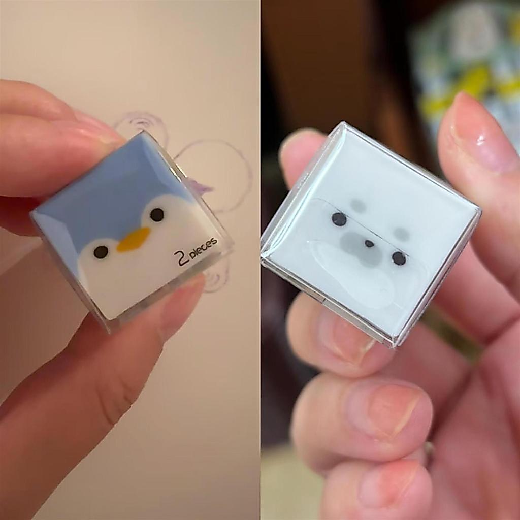 Same Style Seal Frosted Eraser น่ารักการ์ตูนโรงเรียน Art นักเรียนสอบเฉพาะตลกการเปลี่ยนรูปเครื่องเขียน * wj#01