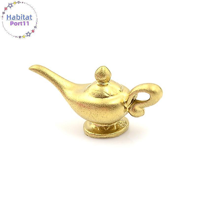 HabitatPort Dollhouse Miniature กาน้ําชาทองรุ่นเด็กของขวัญ th