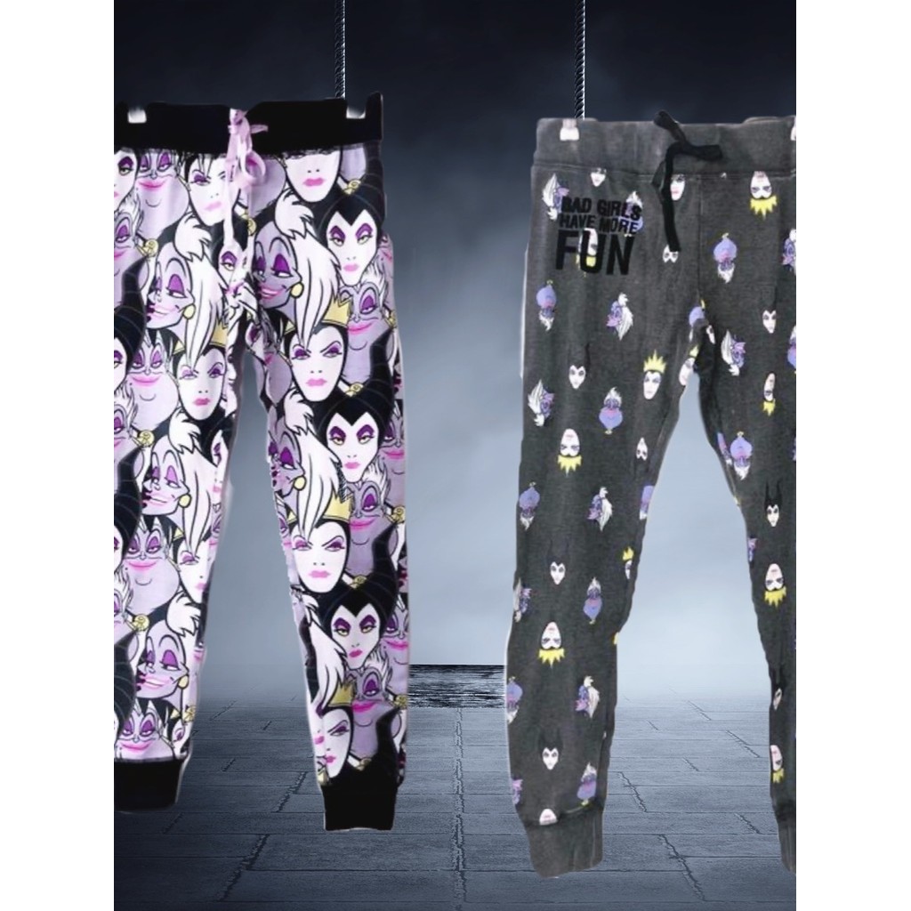 Dihani หญิง Villain Villain Villain Pajama กางเกง Sweatpants Tie Foot Rock Pun