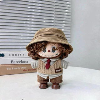 [เฉพาะเสื้อผ้าเด็ก] ชุดตุ๊กตา Labubu Hair Salon Labubu Retro Barber Shop เสื้อผ้าเด็กหนึ่งสองสามรุ่นไวนิลกบฏิหาริย์ไดอารี่ 17 ซม.ฤดูใบไม้ผลิฤดูร้อนเสื้อผ้า