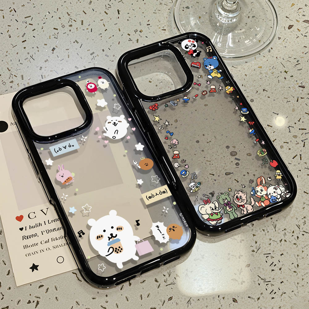 เคสโทรศัพท์ For iPhone 11 13 16 ProMax Case iPhone 13 14 15 ProMax 12 13 ProMax 13 12 Proเคสโทรศัพท์มือถืออะครีลิครูใหญ่
