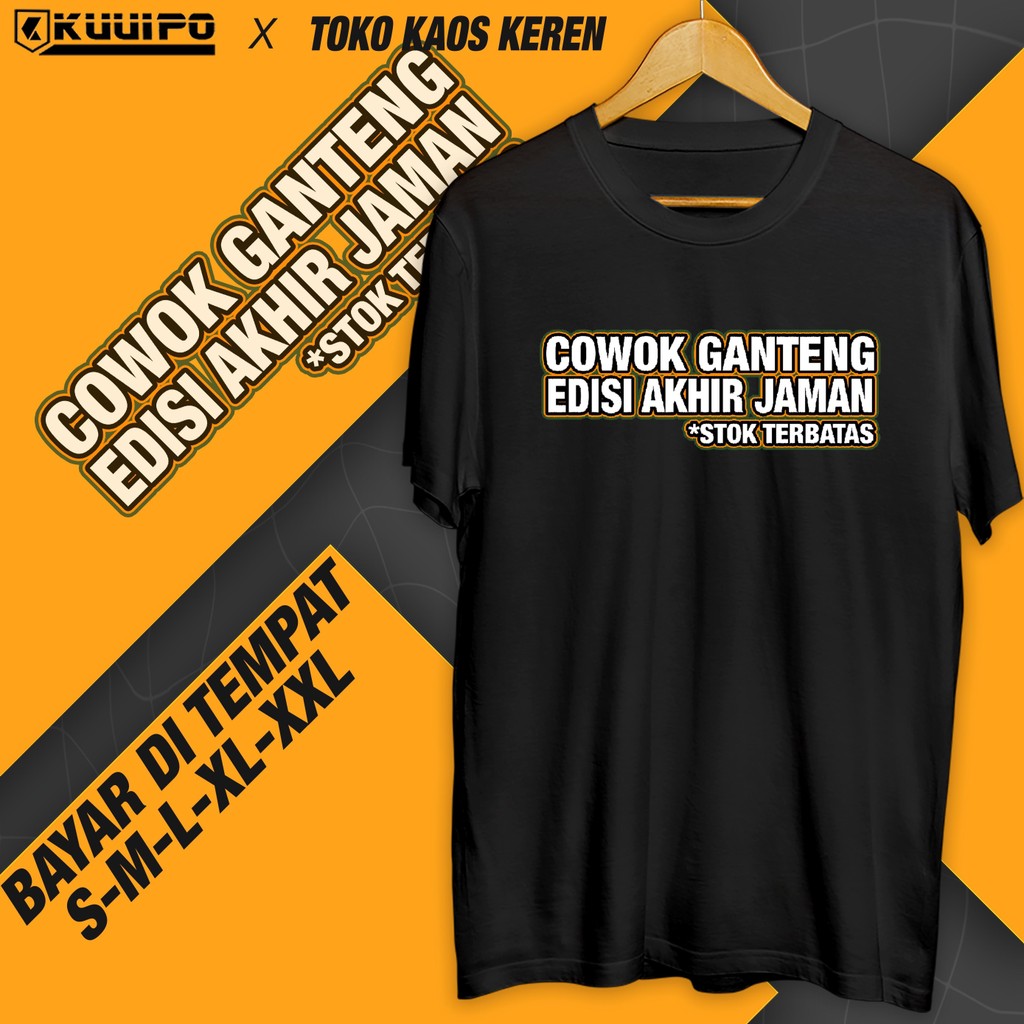 เสื้อยืด HANDSOME GUYS END OF THE DAY EDITION / เสื้อยืด Distro / เสื้อยืดเท่ๆ / เสื้อยืดผู้ชาย / เส