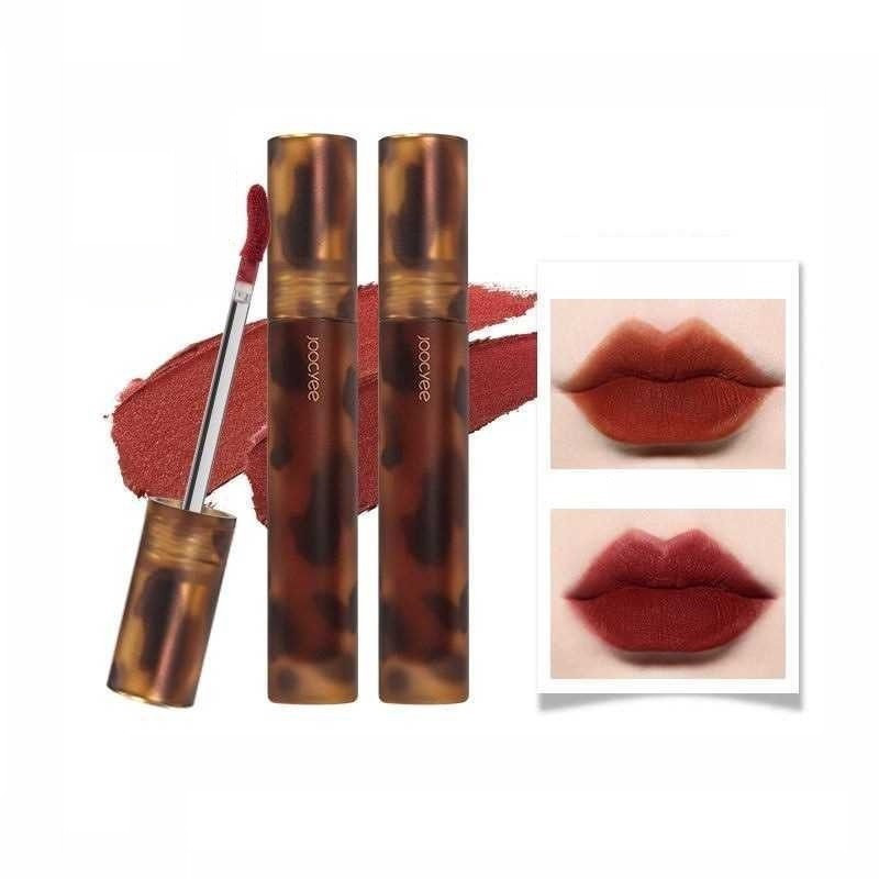 JOOYEE Lip Glaze Amber Shell Mirror Lip Glaze Matte Lip Glaze Lip Mud Velvet Lip Glaze Retro ลิปสติก
