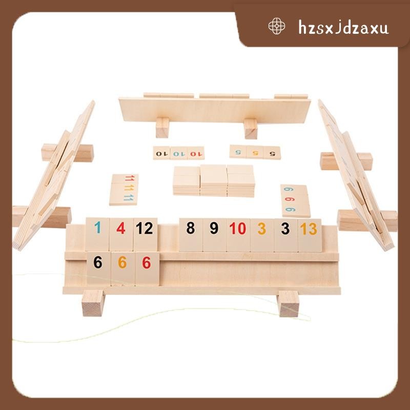 hzsxjdzaxuTravel Size Rummy Game Travel Rummy Cube Game 2-4 คน Party Game สําหรับผู้ใหญ่และเด็ก