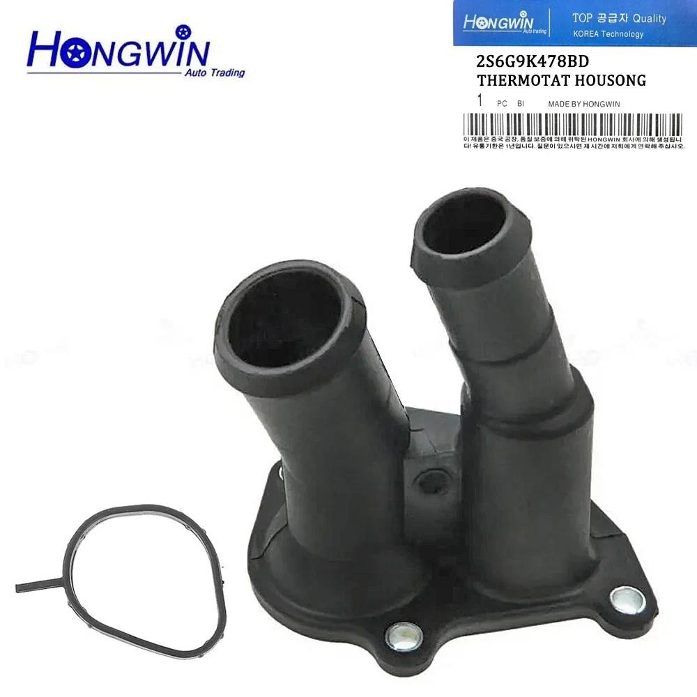 Coolant Flange Thermostat ที่อยู่อาศัยเหมาะกับ Ford Fiesta Focus C-Max B-Max Fusion Mondeo 1.4 1.6 1