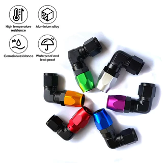 สากล หนึ่ง4 6 8 10 12 16หนึ่ง 45° 90° น้ํามันเชื้อเพลิง Cooling CPE หมุน-Hose End Fitting Connector น้ํามัน Cooler การใช้สายปลอมประเภทอะแดปเตอร์ Joint สําหรับรถยนต์