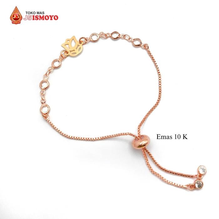 Tulipa J5 Ismoyo Gold Combination Drawstring Bracelet - สีขาว