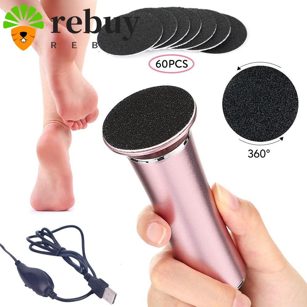 ซื้อซ้ํา ไฟฟ้าเล็บเท้าเครื่องมือผู้หญิงมืออาชีพเท้าหนังกําพร้าขัดพื้นกระดาษทรายเครื่องบดสําหรับแห้งตายยากแตกผิวเท้าดูแลเครื่องมือส้นบด ราสป์ เท้าขัดตะไบ