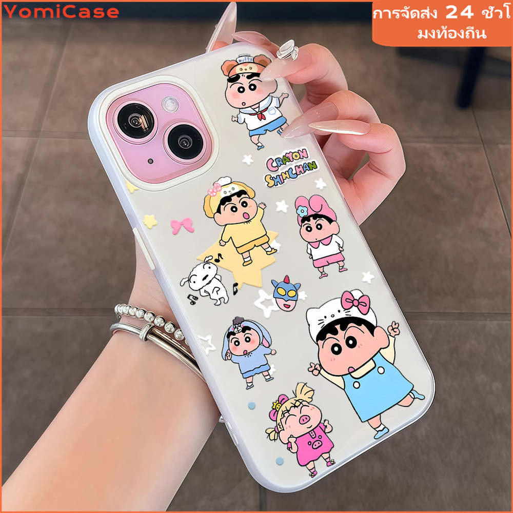 เคสสำหรับไอโฟน11 13 กันน้ำ น่ารัก การ์ตูน อนิเมะ สครับ case for iPhone11 13 promax 15plus 16 14 12mini XR/XSMax 7 8 6