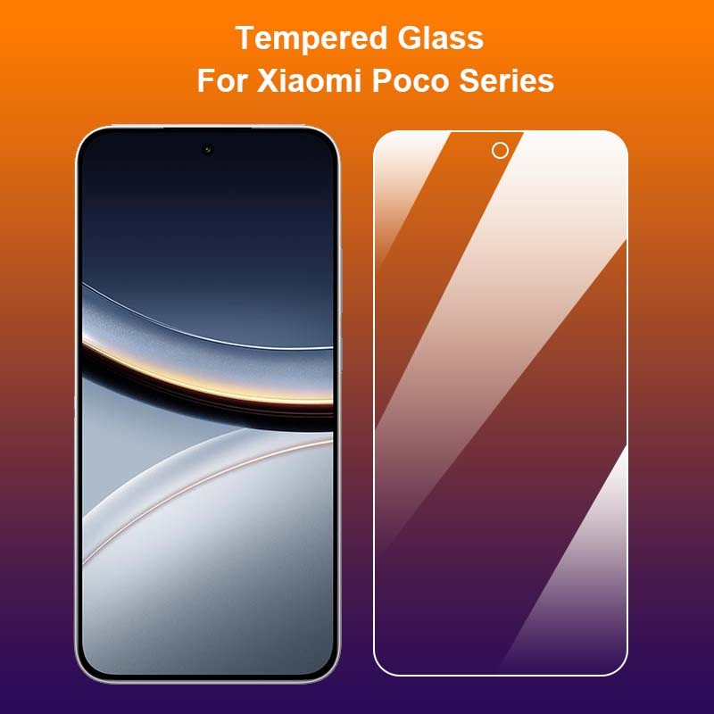 สําหรับ Xiaomi Poco F8 F7 F6 F5 C50 M5 M5s C40 F4 F3 X4 M4 Ultra Pro NFC GT 5G Clear กระจกนิรภัย 9H 