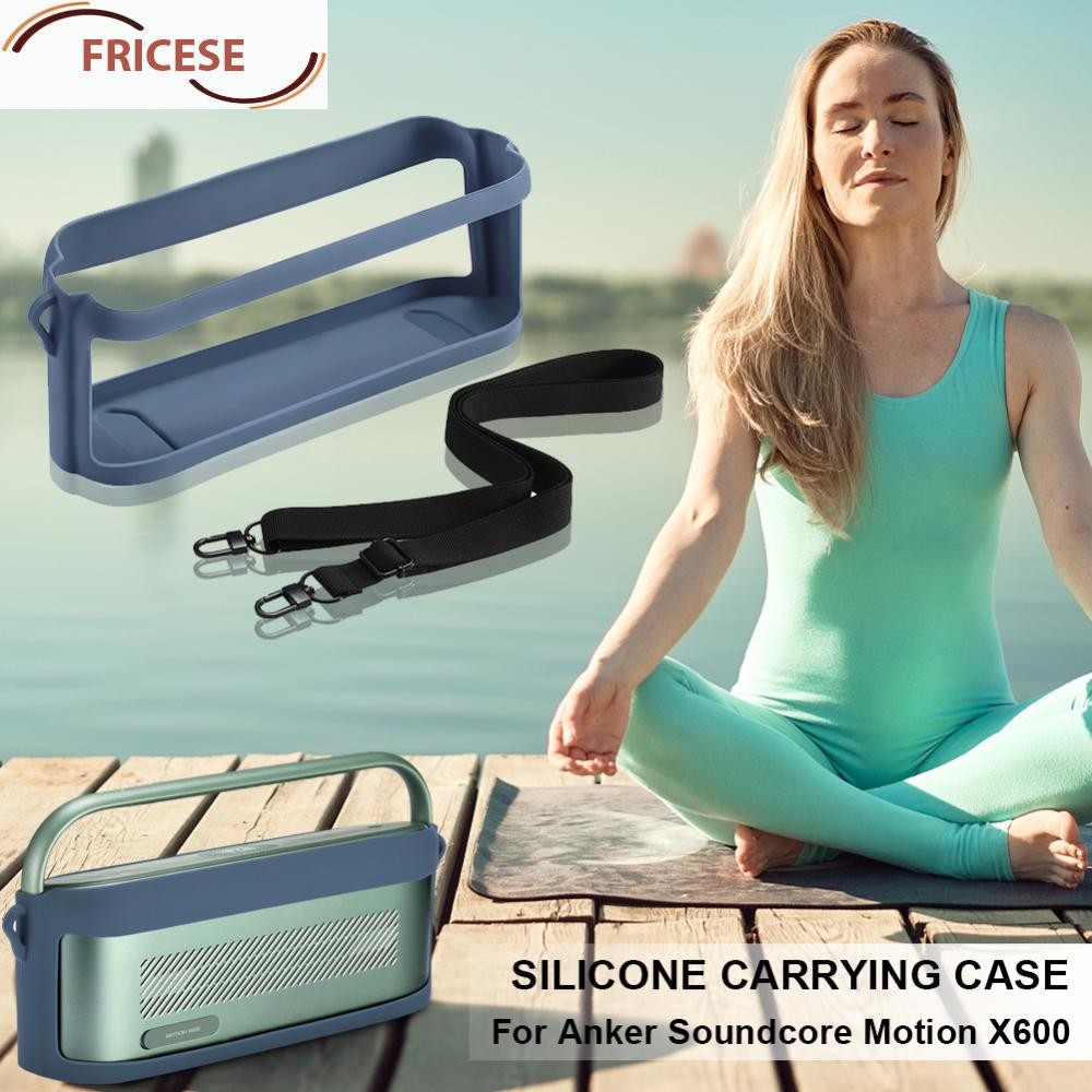 ซิลิโคนกระเป๋าถือกันกระแทกบลูทูธใช้งานร่วมกับลําโพง Anti-drop พร้อมสายคล้องไหล่ใช้งานร่วมกับ Anker S