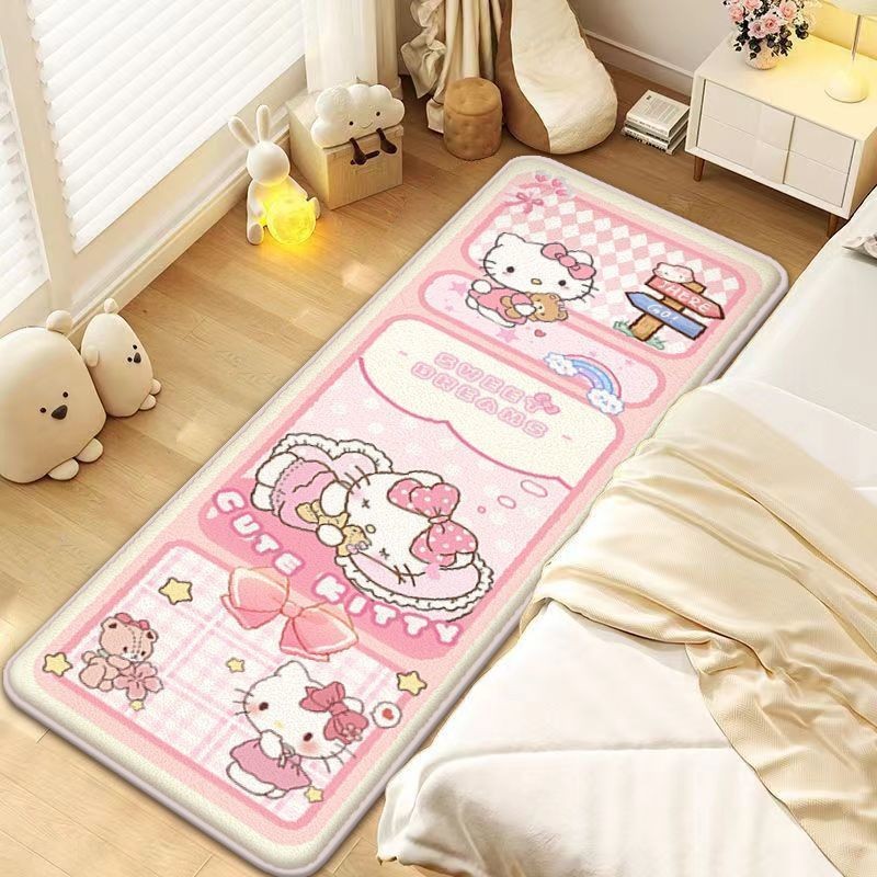 พรมห้องนั่งเล่นลายคิตตี้สีชมพูน่ารัก ตกแต่งได้ทั้งห้องนั่งเล่นและห้องนอนในสไตล์ทันสมัย