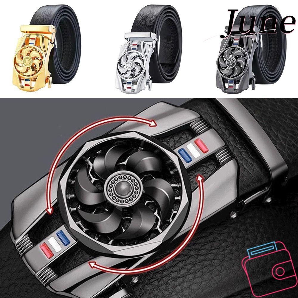 เข็มขัดหมุนได้สำหรับกางเกงวินเทจ สายหนังคุณภาพดี