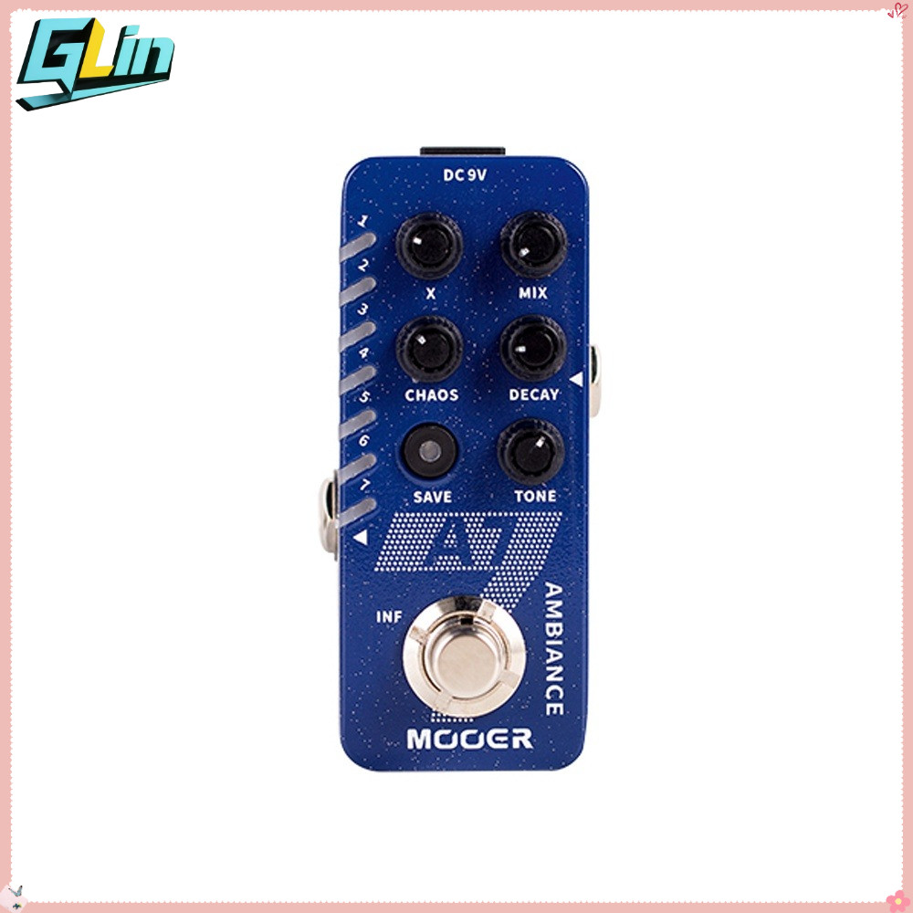 Mooer A7 AMBIENT REVERB Guitar Pedal (M704) - 7 โหมด Reverb + Infinite Sustain, Buffer Bypass New Ef