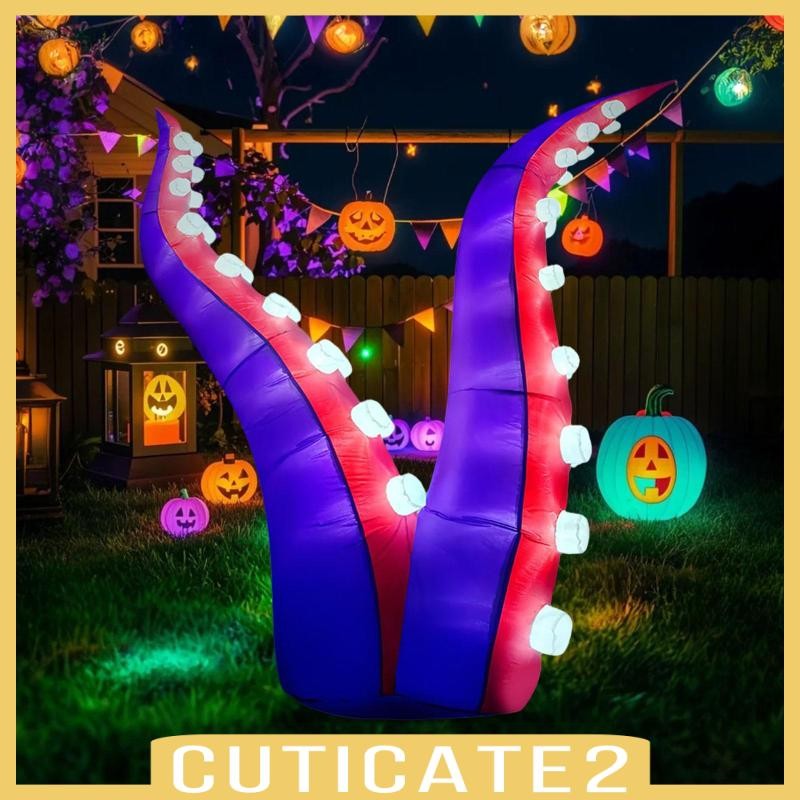 [Cuticate2] 152 ซม.Light up Inflatable Octopus Decor EU 220V ปลั๊กอเนกประสงค์ Xmas เครื่องประดับ