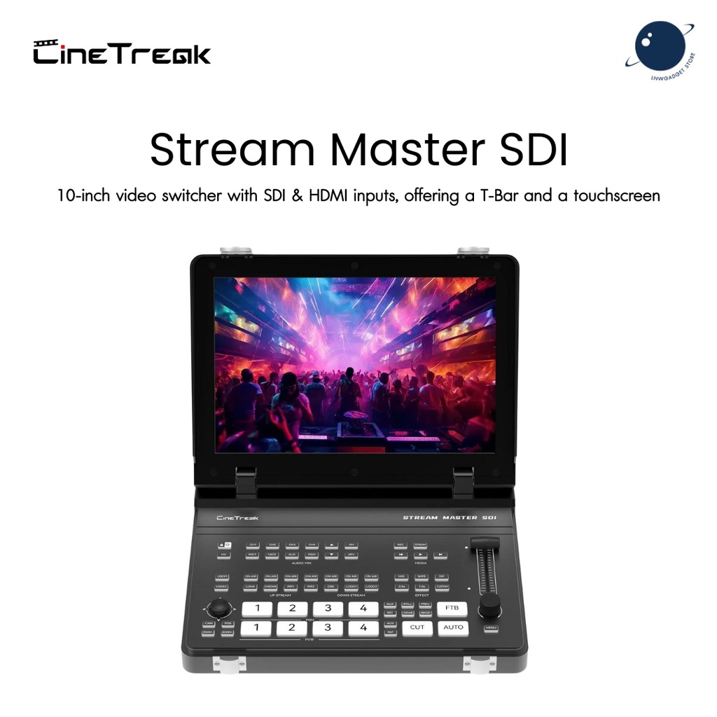 CineTreak Stream Master SDI Video Switcher และ มิกเซอร์วิดีโอ สำหรับ Live Streaming และผลิตรายการวิดีโอ ประกันศูนย์ไทย