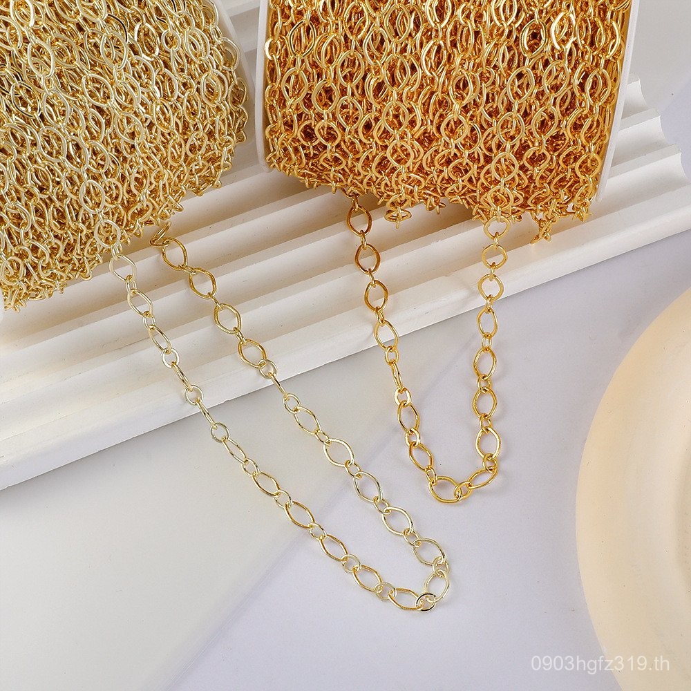 สร้อยข้อมือและสร้อยคอมือสมัยชุบทอง 18K DIY T3FT