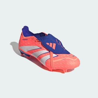 adidas ฟุตบอล รองเท้าฟุตบอลพร้อมลิ้นพับได้ Predator League Firm/Multi-Ground Unisex สีส้ม JI1112