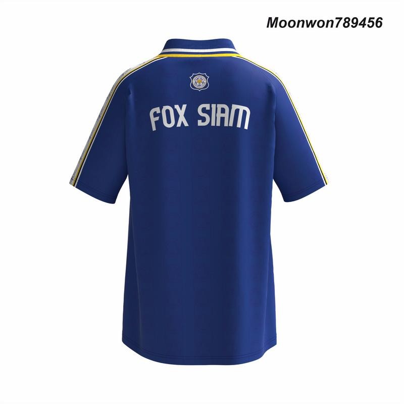 FOX SIAM เสื้อโอเวอร์ไซส์ งานพิมพ์ลาย คอจีนมีกระดุม Sport ออกกำลังกาย