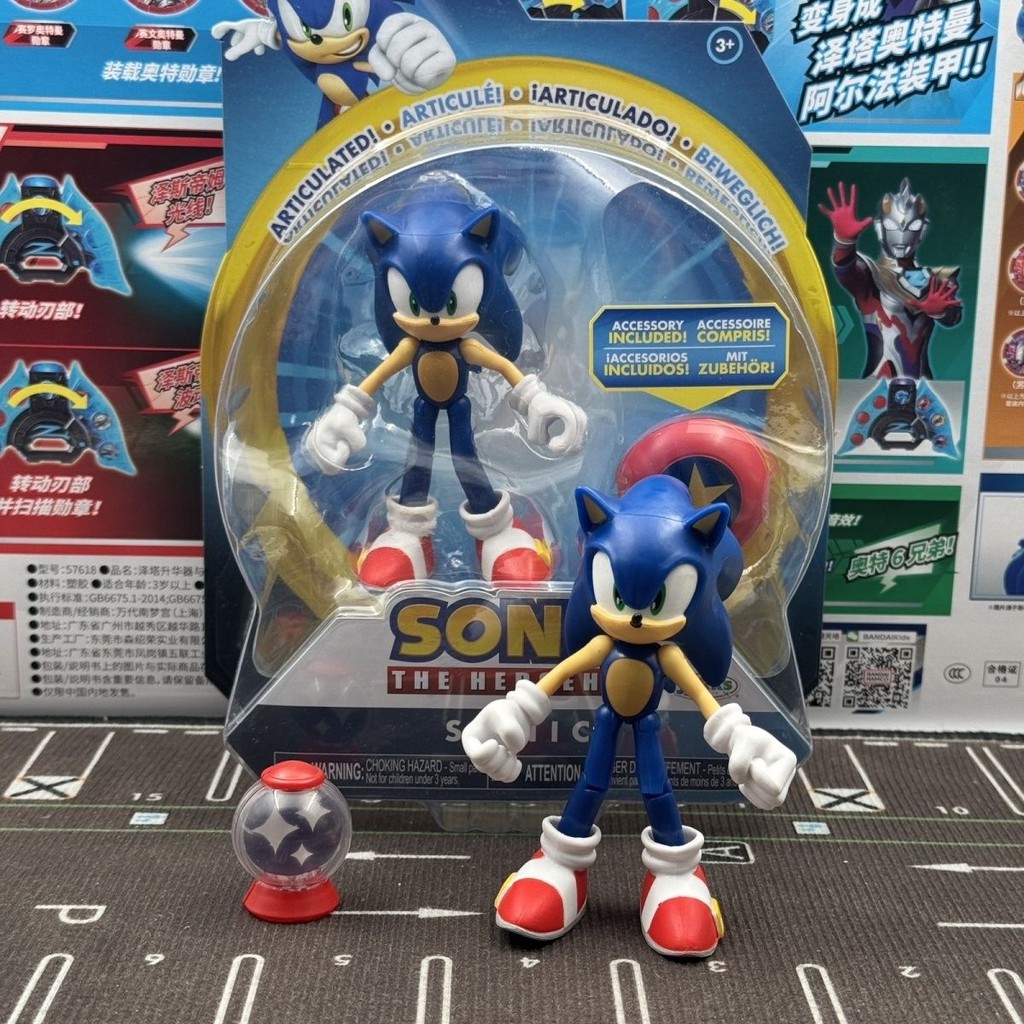 American Sonic Assassin Sonic Sonic Sonic จําลอง Action Figure 13 ซม.ของเล่นเด็กรูปเครื่องประดับตุ๊ก