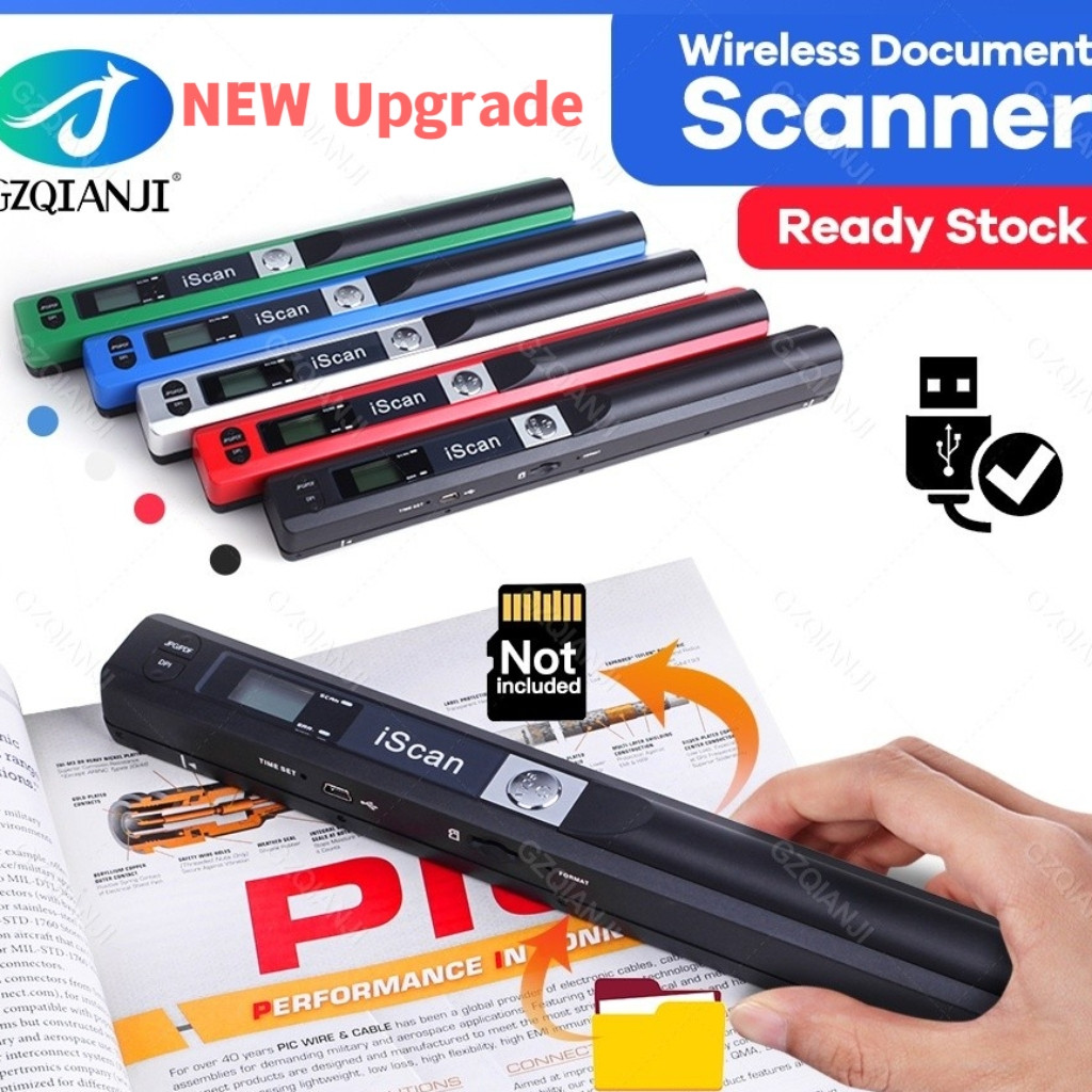 แนะนํา NEWA4 เอกสาร JPG/PDF Scanner Mini Portable Digital Scanner 900DPI Handholdscan Portable Handh
