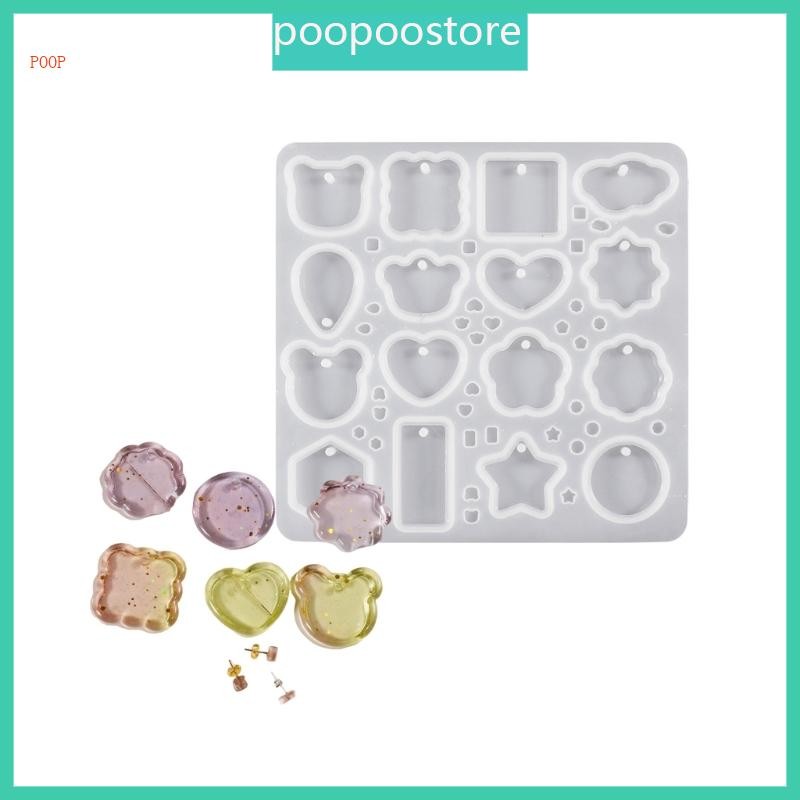 mould ซิลิโคนยืดหยุ่นสำหรับทำต่างหูและสร้อยคอ epoxy