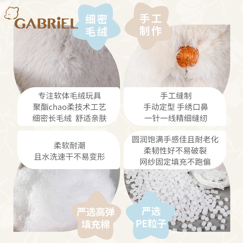 Gabriel Gabriel ตุ๊กตากระต่ายตุ๊กตาตุ๊กตาปลอบโยนตุ๊กตาของเล่นของขวัญวันวาเลนไทน์สําหรับเด็กผู้หญิง