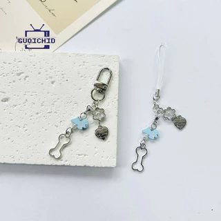 น่ารัก เชือกแขวนโทรศัพท์ ปลาโทรศัพท์เสน่ห์โทรศัพท์โซ่เคสโทรศัพท์จี้เชือกเส้นเล็ก Ccd เชือกคล้องโทรศัพท์มือ Anti-Lost
