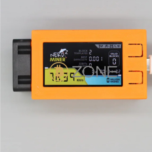 Bitcoin NerdMiner V2pro 78KH/S TDisplayS3 BTC Solo Miner เครื่องหวย NerdMiners Frimware 1.6.3