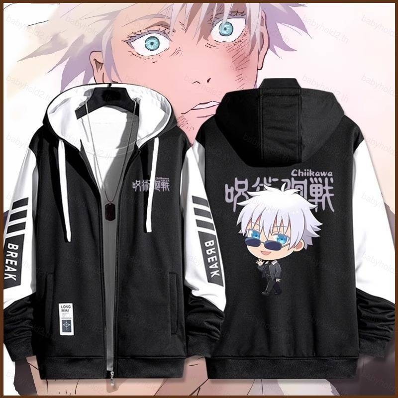 เสื้อกันหนาวแบบฮุดดี้_unisex_จากอนิเมะ_Jujutsu_Kaisen_ลาย_Gojo_Satoru