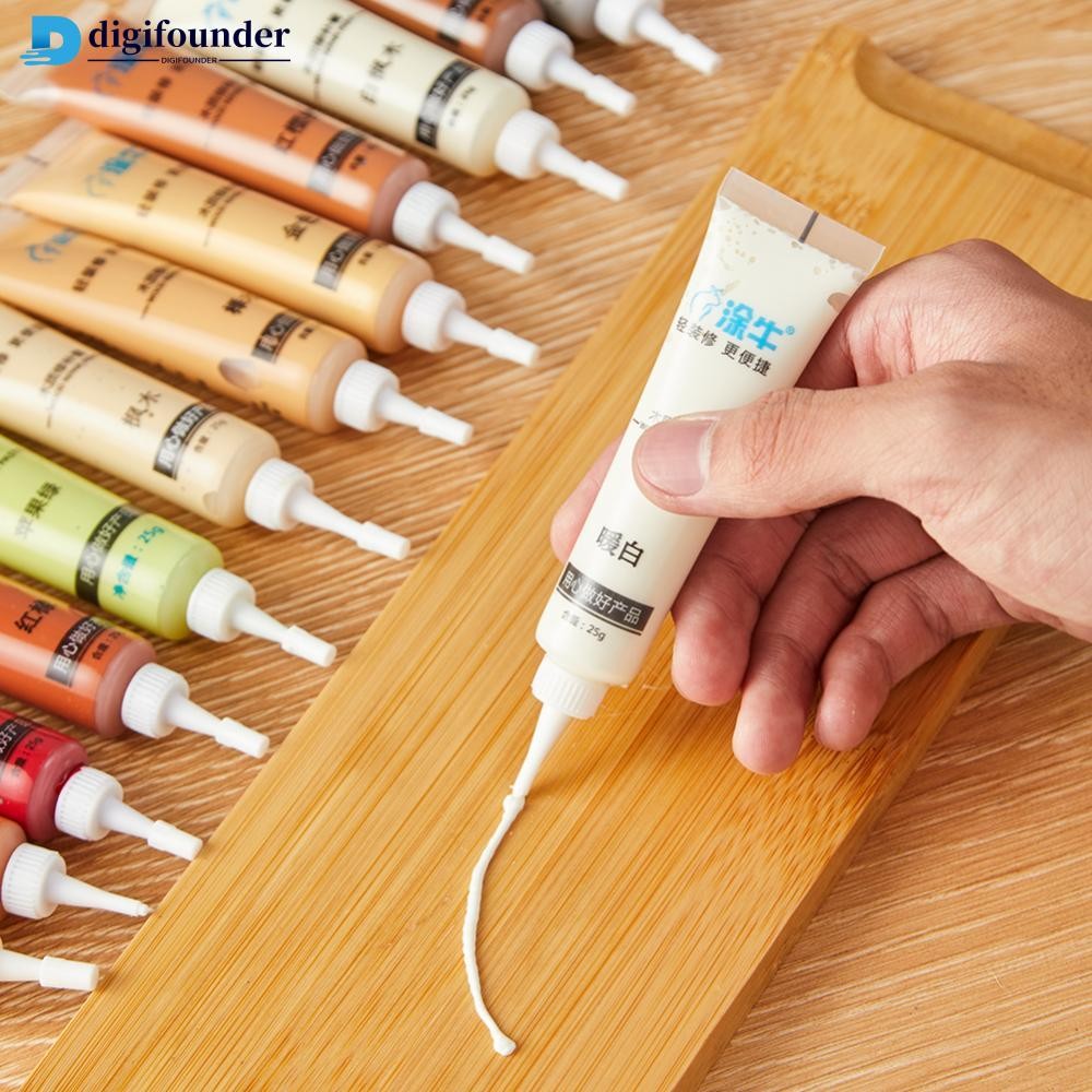 DIGIFOUNDER ซ่อมเฟอร์นิเจอร์ครีมประตู Crack ไม้ตู้ Scratch Nail Hole Filler Remover ง่ายต่อการทาฟิลเ