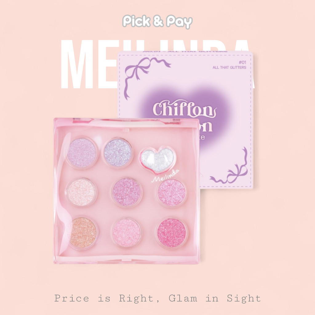 Meilinda Chiffon Ribbon Eye Palette ชิฟฟ่อน ริบบอน เมลินดา อายพาเลทท์ (MC3135)