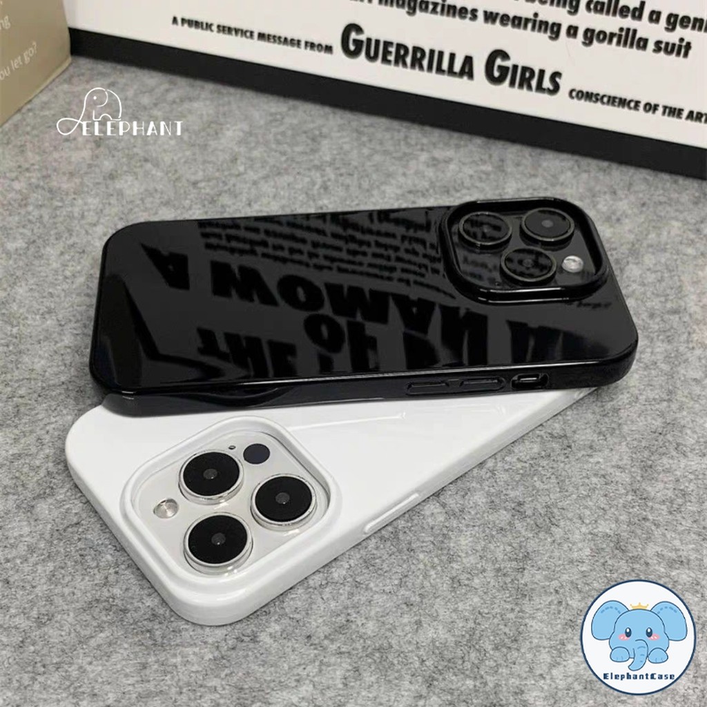 เคสไอโฟน 16 สำหรับ IPhone 16 14 12 15 11 Pro Max 16 15 7 8 Plus 12 13 Mini XR X XS Max สีพื้นผิวมันวาวที่หรูหราน่ารัก