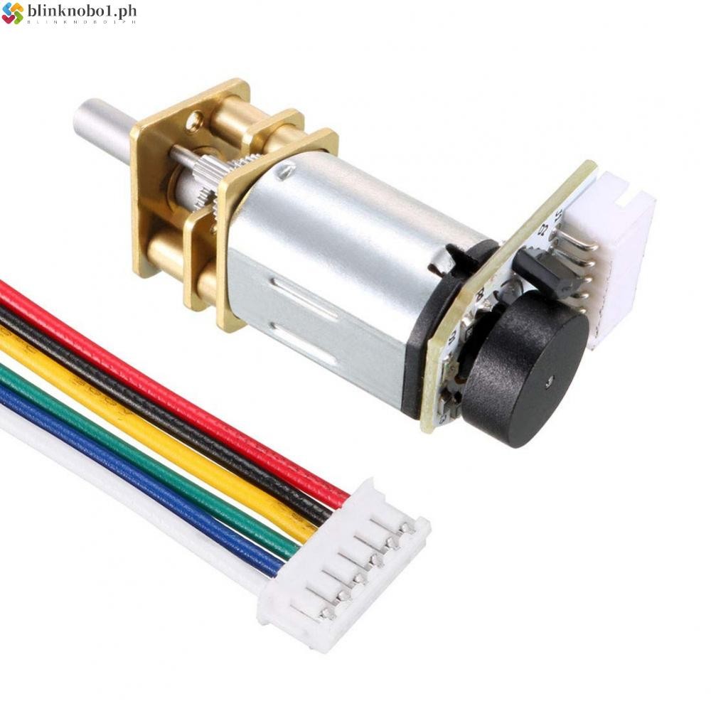 มอเตอร์เกียร์โลหะ DC 6V พร้อม Encoder สําหรับ GA12 สําหรับ N20 สําหรับหุ่นยนต์และรุ่นขนาดเล็ก