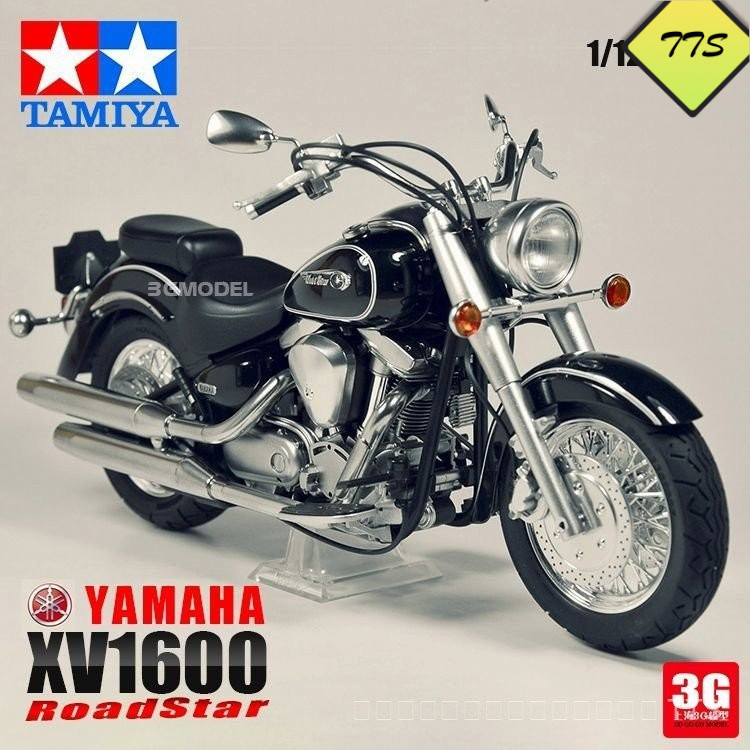โมเดล 3G Tamiya Motorcycle Model 14080 XV1600 Road Star Motorcycle 1/12
