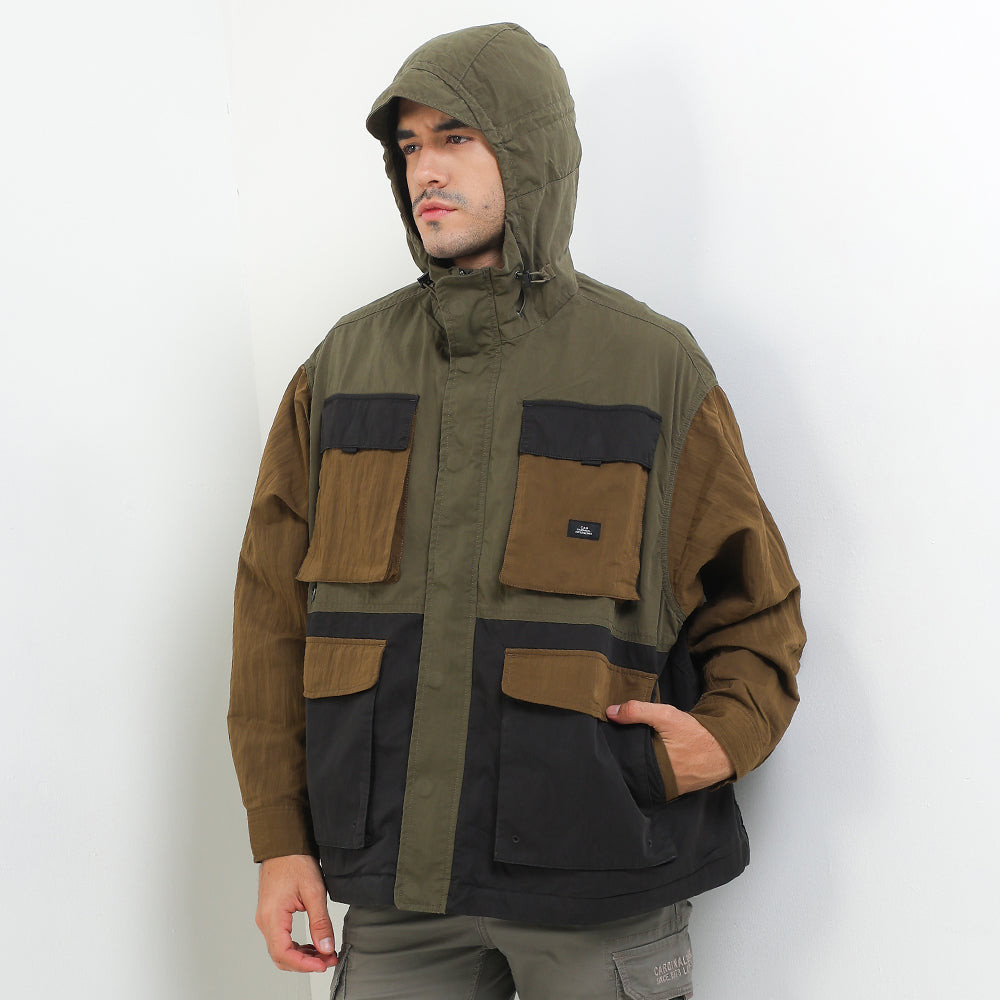 เสื้อแจ็คเก็ตโอเวอร์ไซส์ผู้ชาย Cardinal EL002J06F