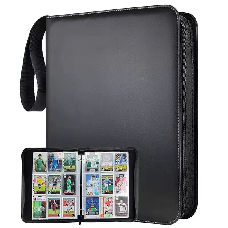 TCG 4/9 Pocket Zipper Binder 400/900 Slots Card Album Hard Bag Compatible with Pokemon Card Collection